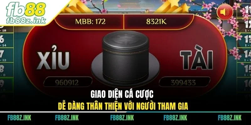 Giao diện cá cược dễ dàng thân thiện với người tham gia