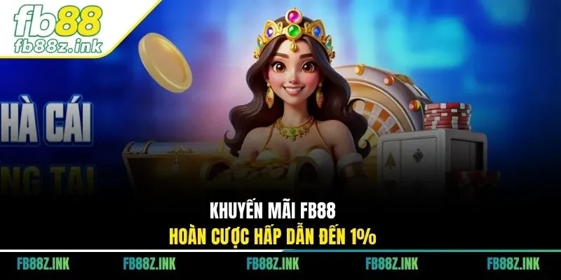Khuyến mãi FB88 hoàn cược hấp dẫn đến 1%